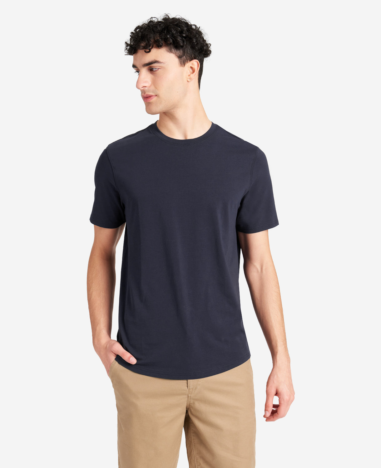Kenneth Cole Reaction The Performance Crew Neck T-Shirt maglietta blu navy