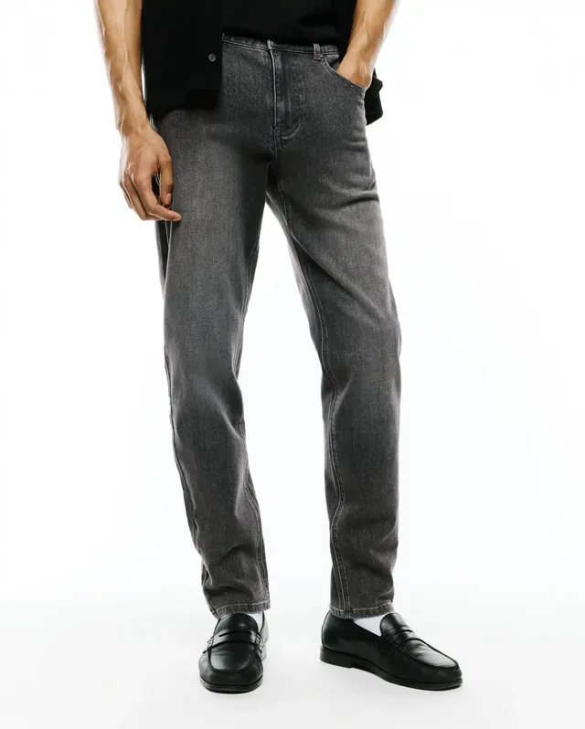 Psycho Bunny Men's Pants Men's Emerson Slim Fit Jean jeans grigi slim