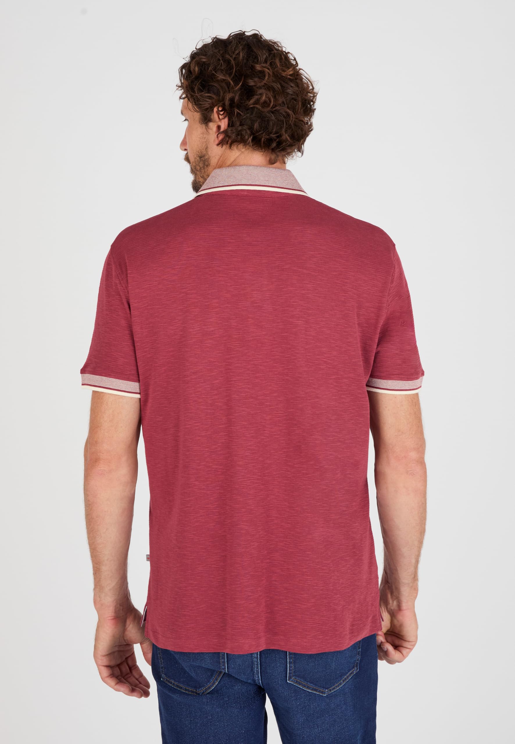 Damart Prêt-à-porter polo in maglia rilegata uomo M in cotone