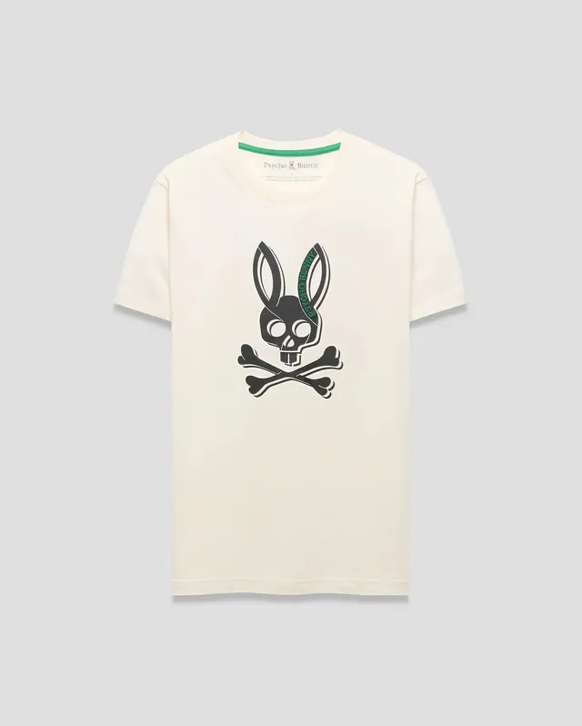 Psycho Bunny Men's Tees Serge Graphic Tee t-shirt 250 Pristine in cotone Pima