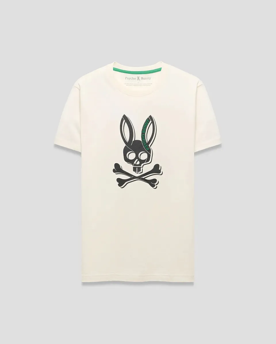 Psycho Bunny Men's Tees Serge Graphic Tee t-shirt 250 Pristine in cotone Pima