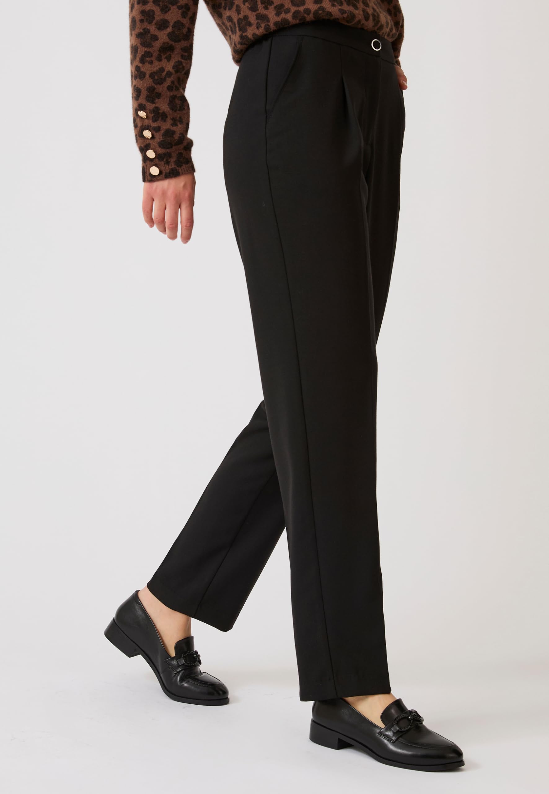 Damart Prêt-à-porter pantaloni donna cintura regolabile ampi