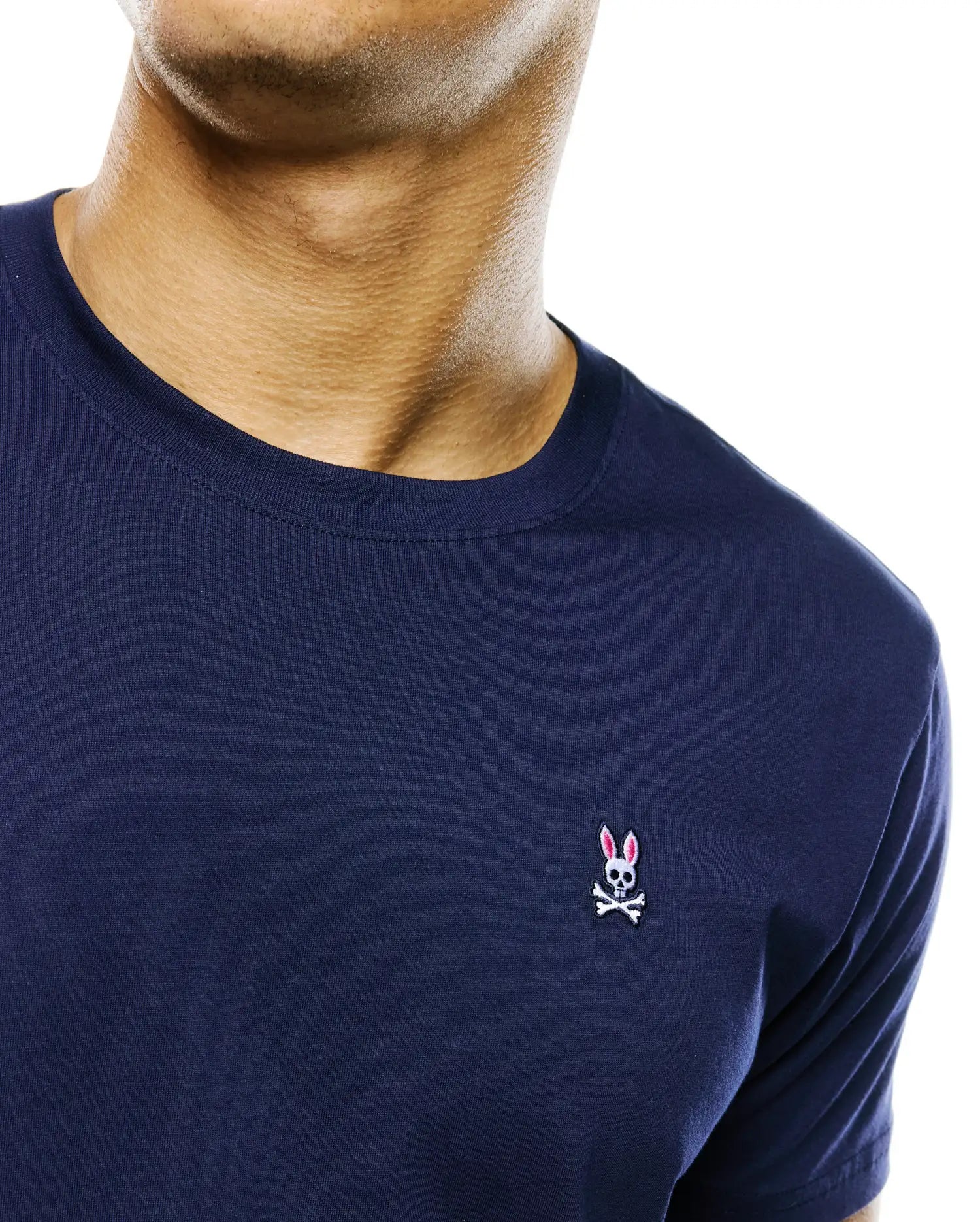 Psycho Bunny Men's Tees Classic Crew Neck Tee B6U014CRPC maglietta blu XXS