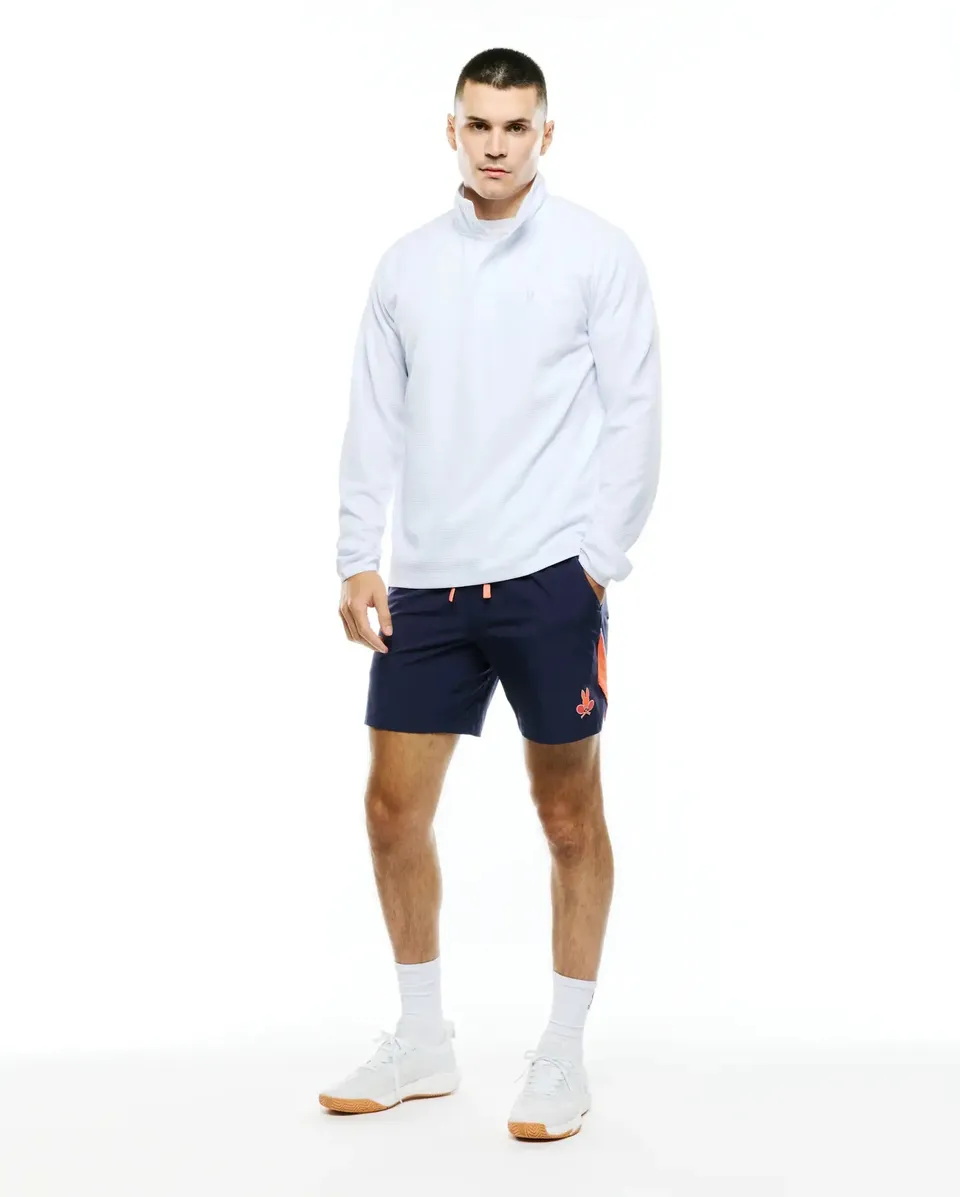 Psycho Bunny Men's Sweatshirts & Hoodies Tomas Waffle felpa bianca quarter zip