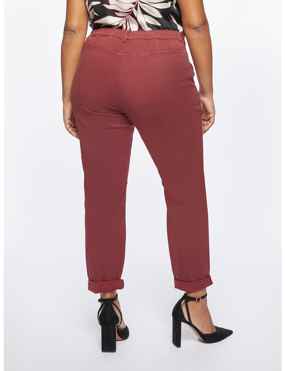Fiorella Rubino Pantaloni Chinos in Tencel pantaloni 48 Plus gamba dritta