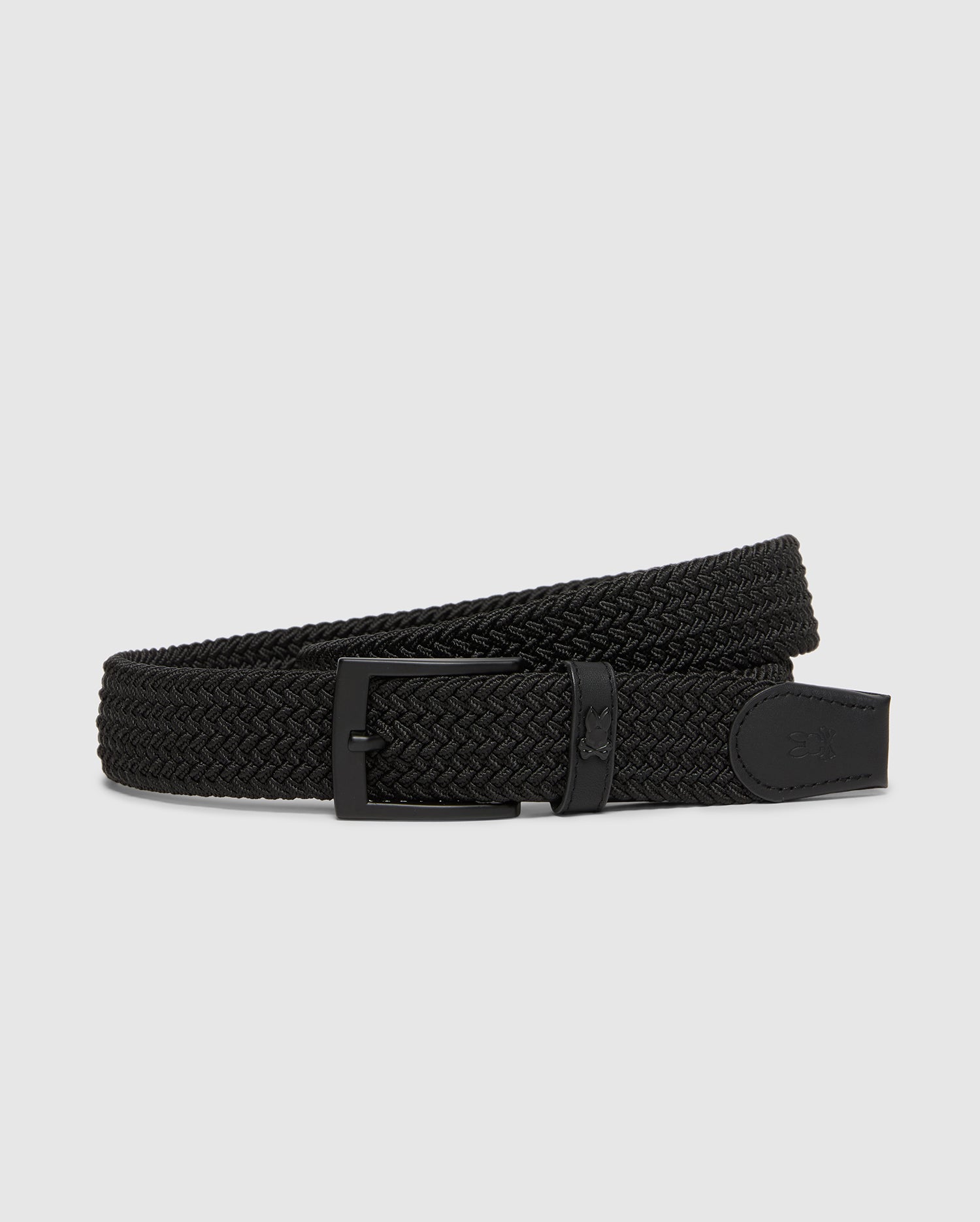 Psycho Bunny Accessories B6A890F200 cintura intrecciata nera S/M