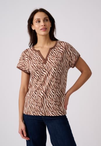 Damart Prêt-à-porter T-Shirt Scollo Tunisino verde a maniche corte