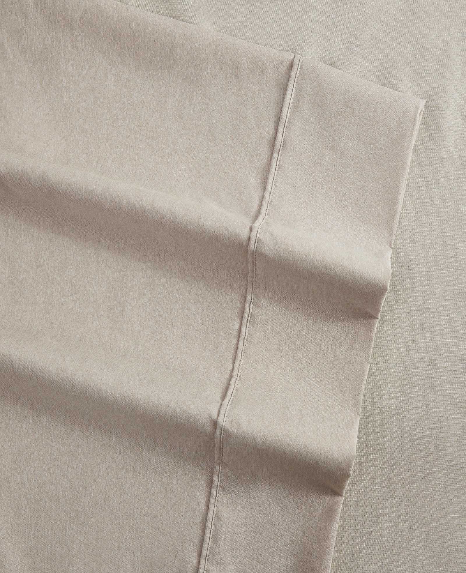Kenneth Cole Reaction Solid Cationic Sheet Set lenzuola beige matrimoniali