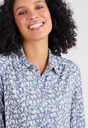 Damart Prêt-à-porter Camicetta a maglia calda donna stampa geometrica 38-40