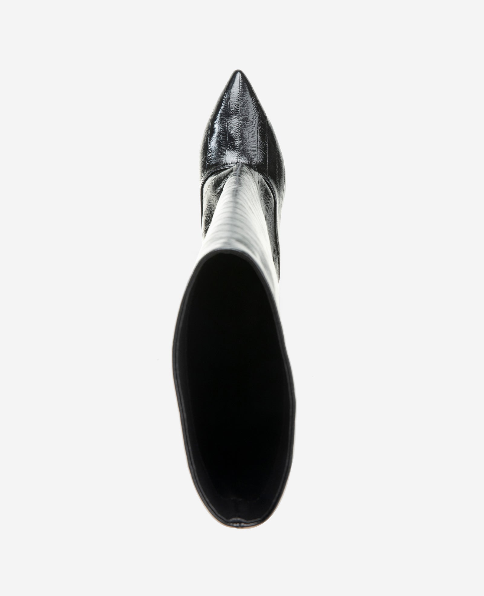 Kenneth Cole Reaction Shoes Brisbane Embossed Eel Tall Shaft Boot stivali neri