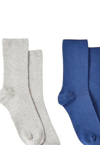 Damart Biancheria intima calze a costine 2 paia bordo comfort cotone biologico