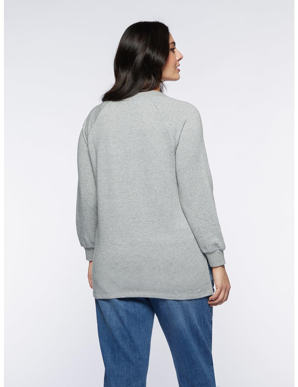 Fiorella Rubino Lurex Sweatshirt with V-Neck felpa XS Plus