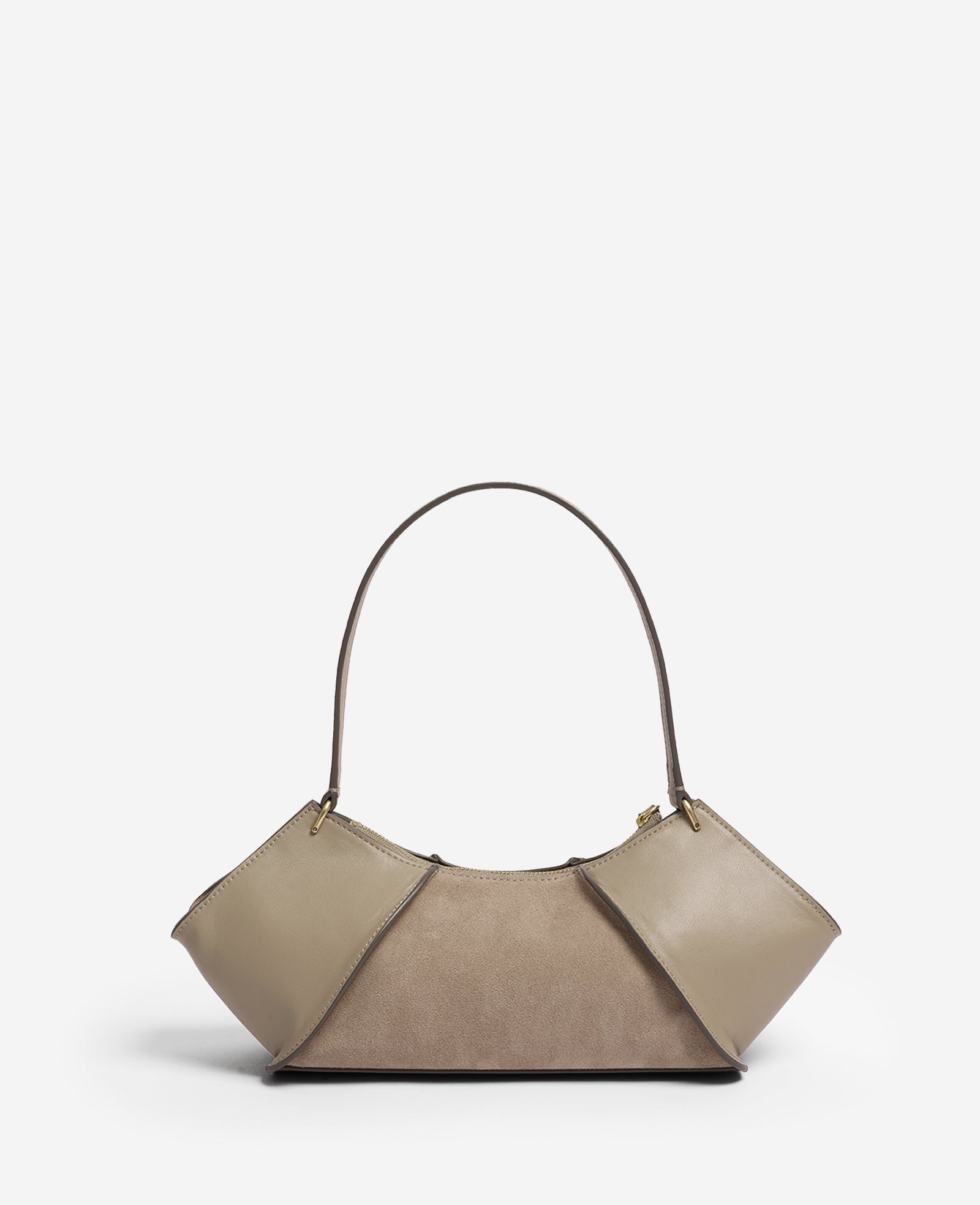 Kenneth Cole Reaction Bags Crosby Suede borsa a spalla taupe