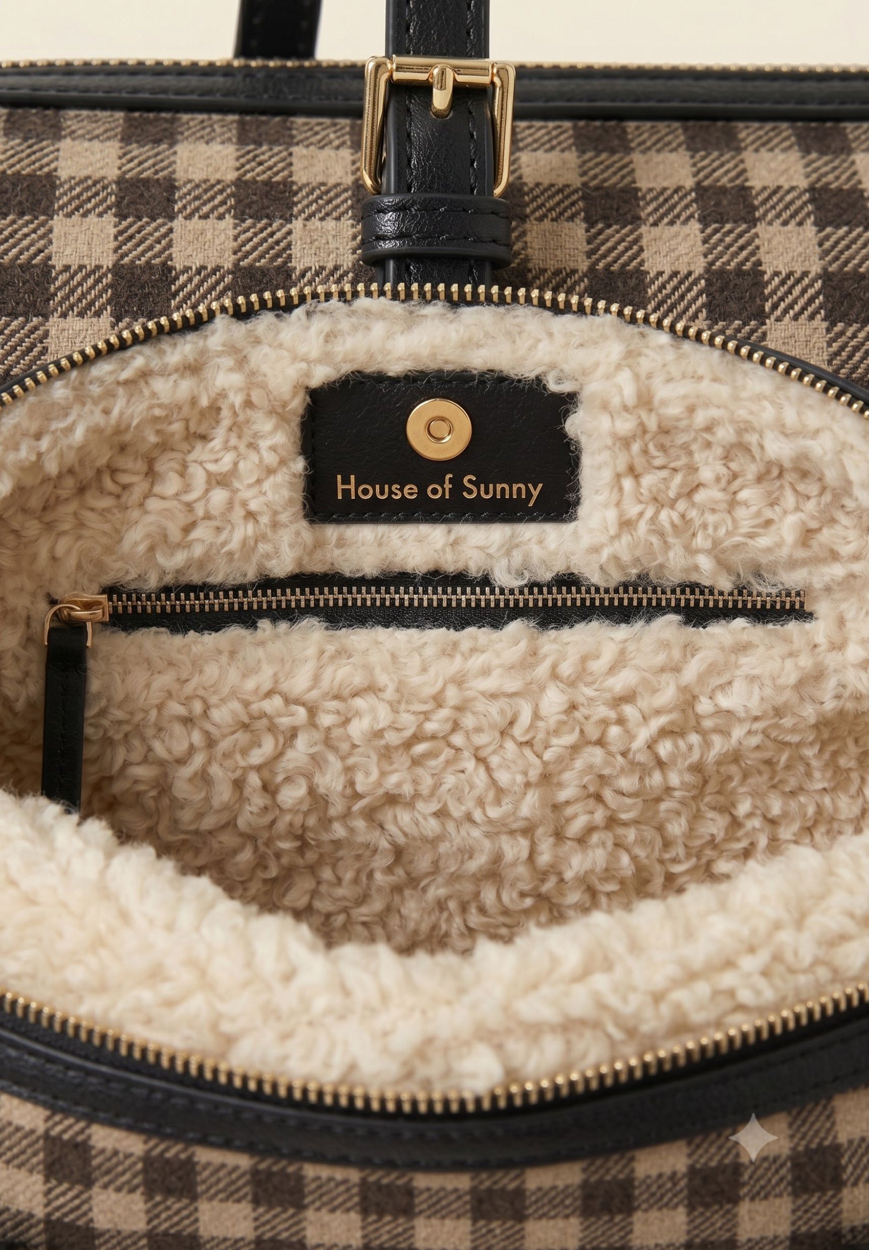 House Of Sunny Womens Bags THE GINGHAM SHIRLEY BAG borsa vegan