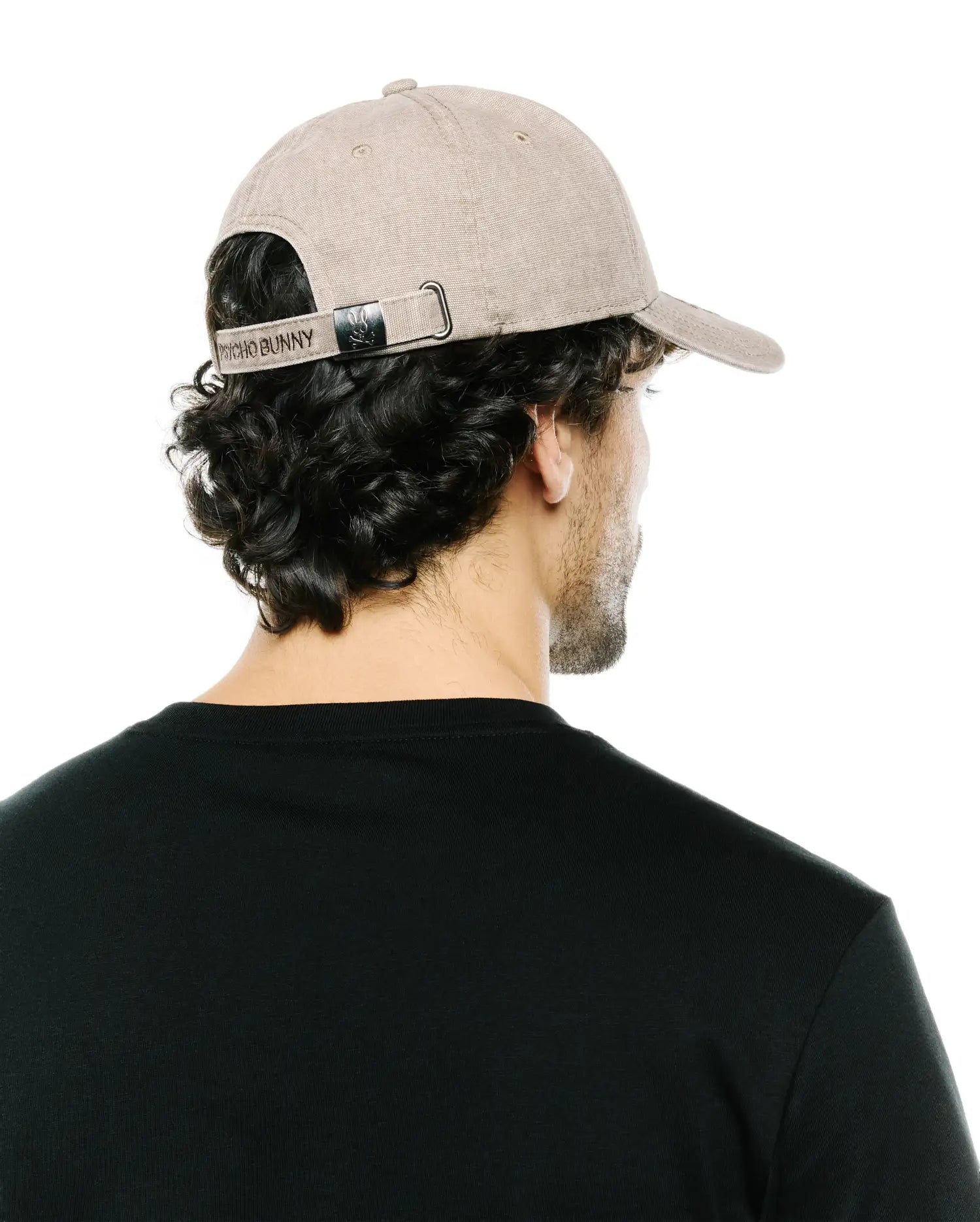 Psycho Bunny Accessories Grover Baseball cap cappellino taupe grigio in cotone