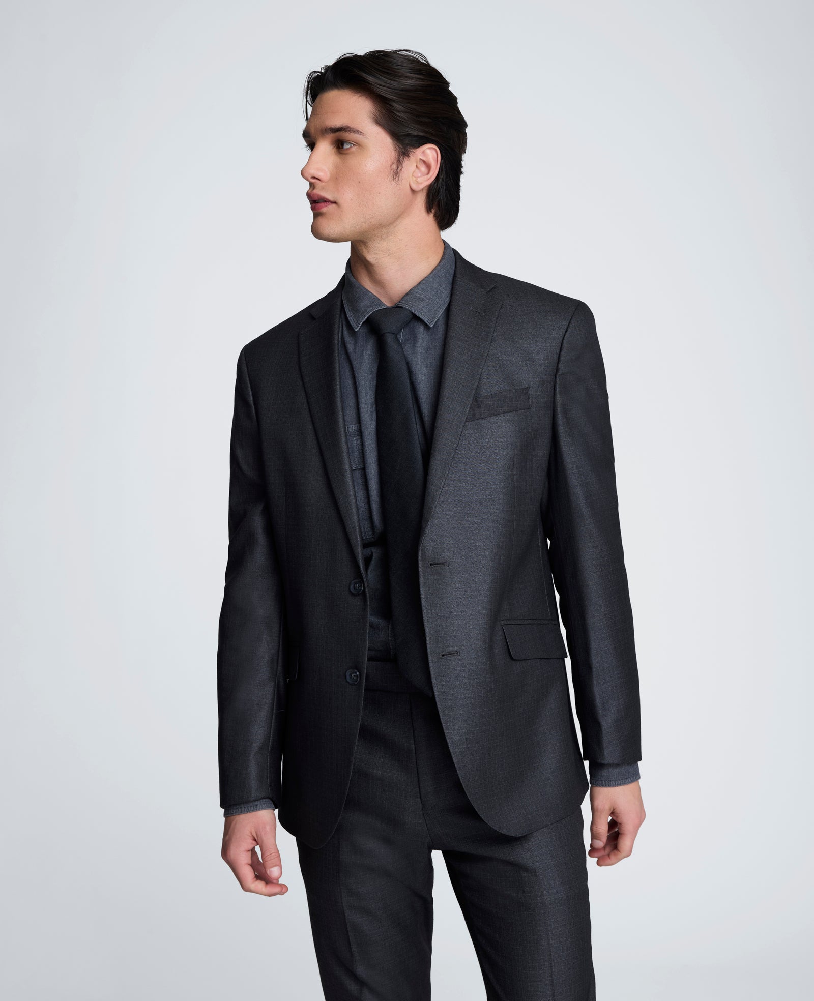 Kenneth Cole Reaction Ready Flex Suit Separate Jacket giacca da abito grigio gunmetal slim fit