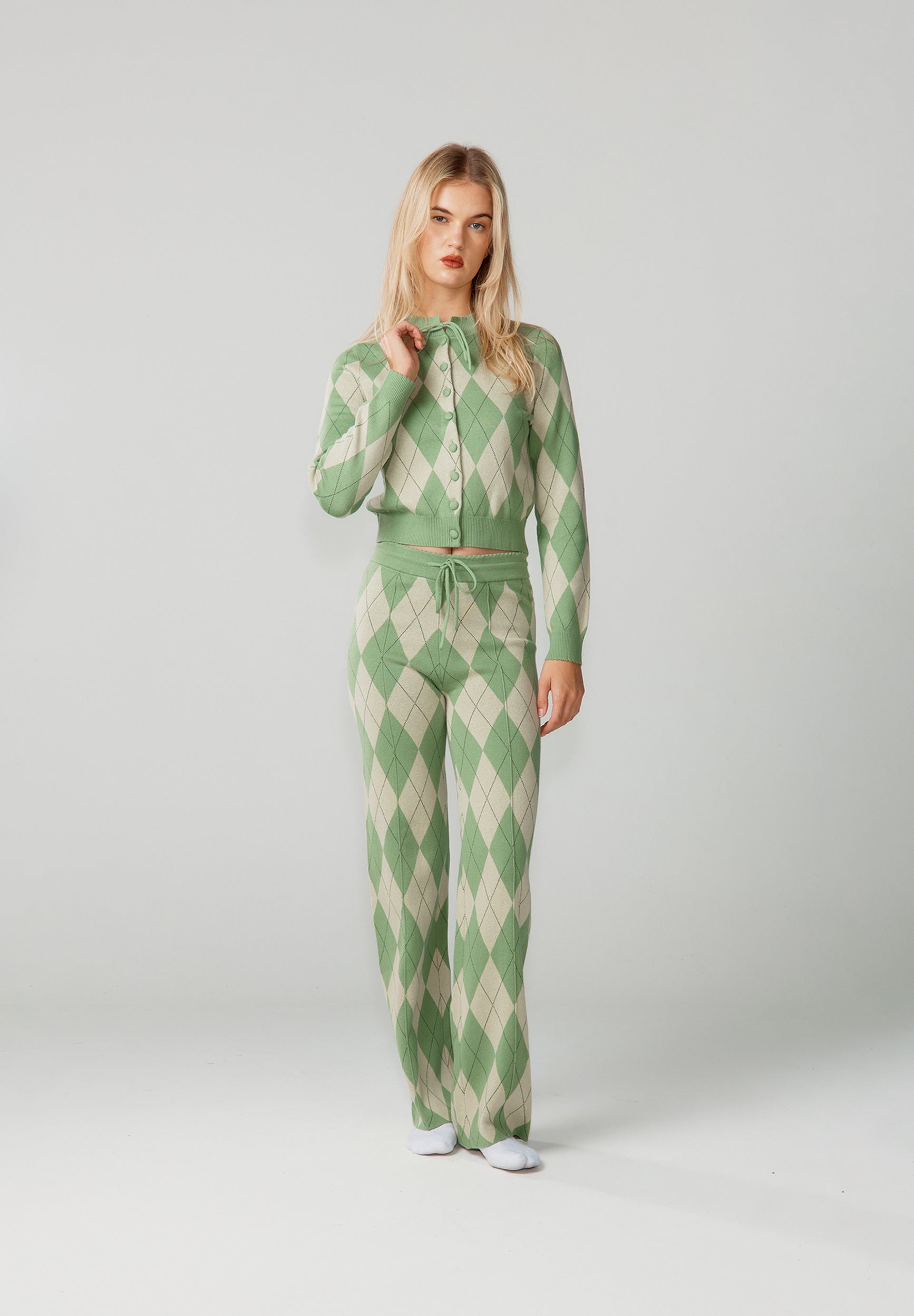 House Of Sunny Women's Shorts & Trousers Argyle Lounge Pant pantaloni
