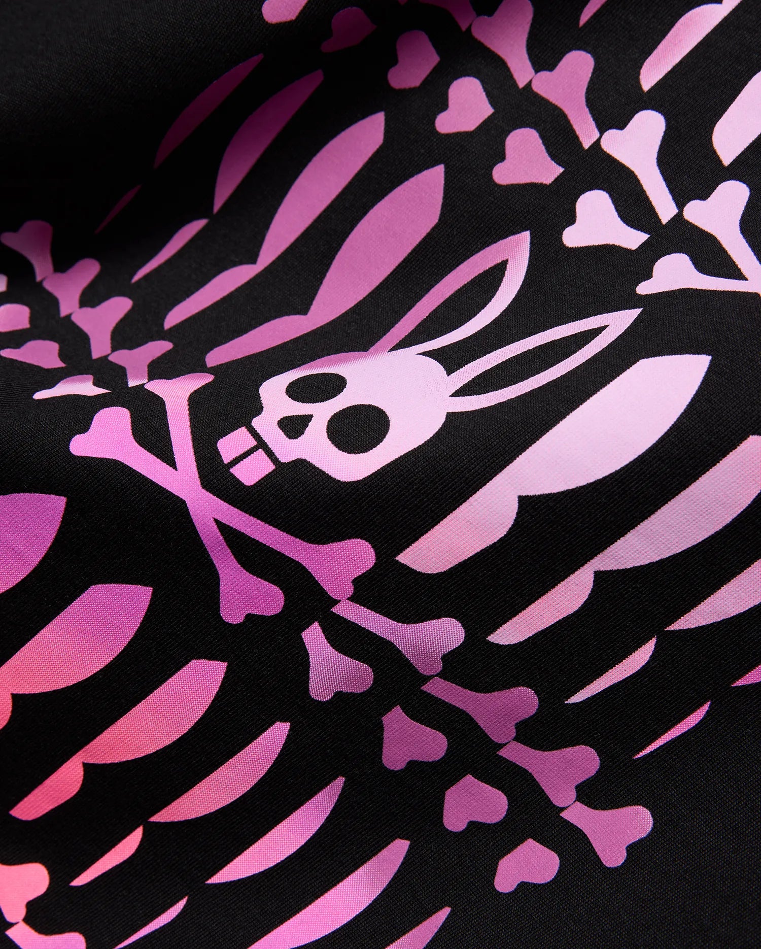 Psycho Bunny Men's Tees Lewis Pima Cotton Graphic Tee t-shirt nera in cotone Pima