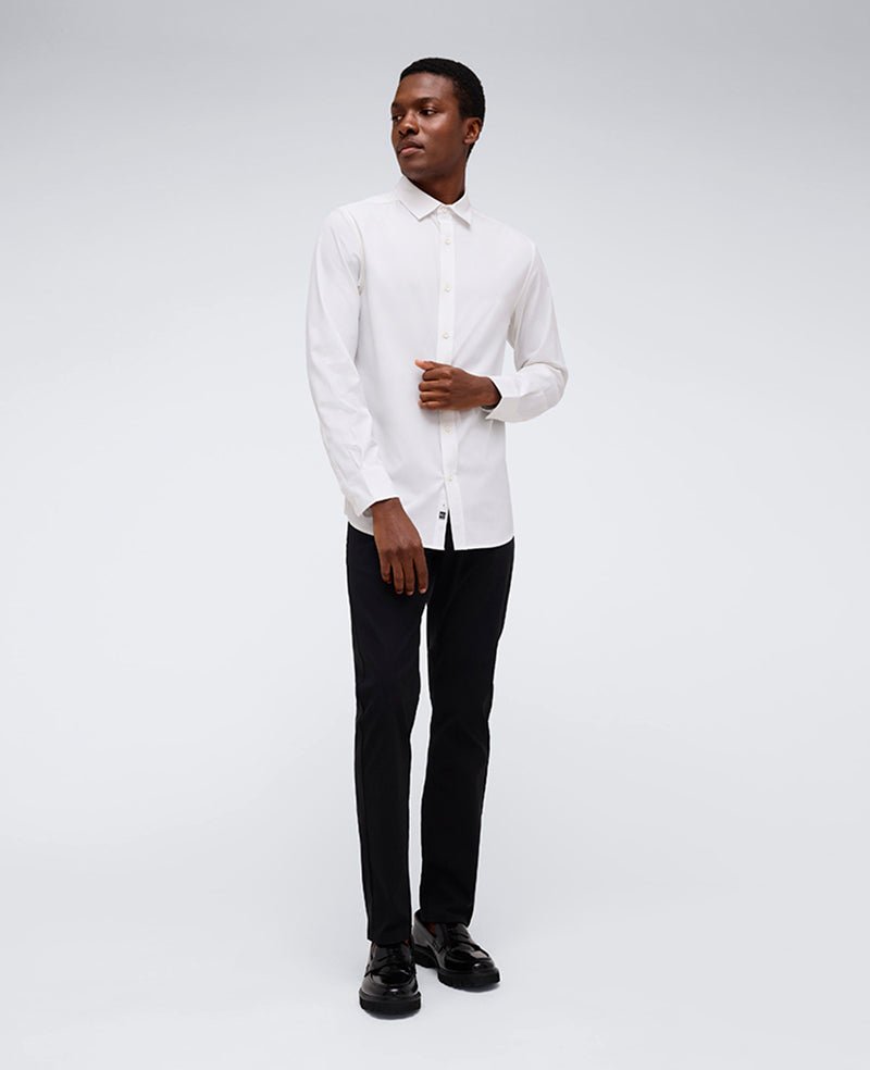 Kenneth Cole Reaction Performance Slim Fit Button Down Shirt camicia bianca