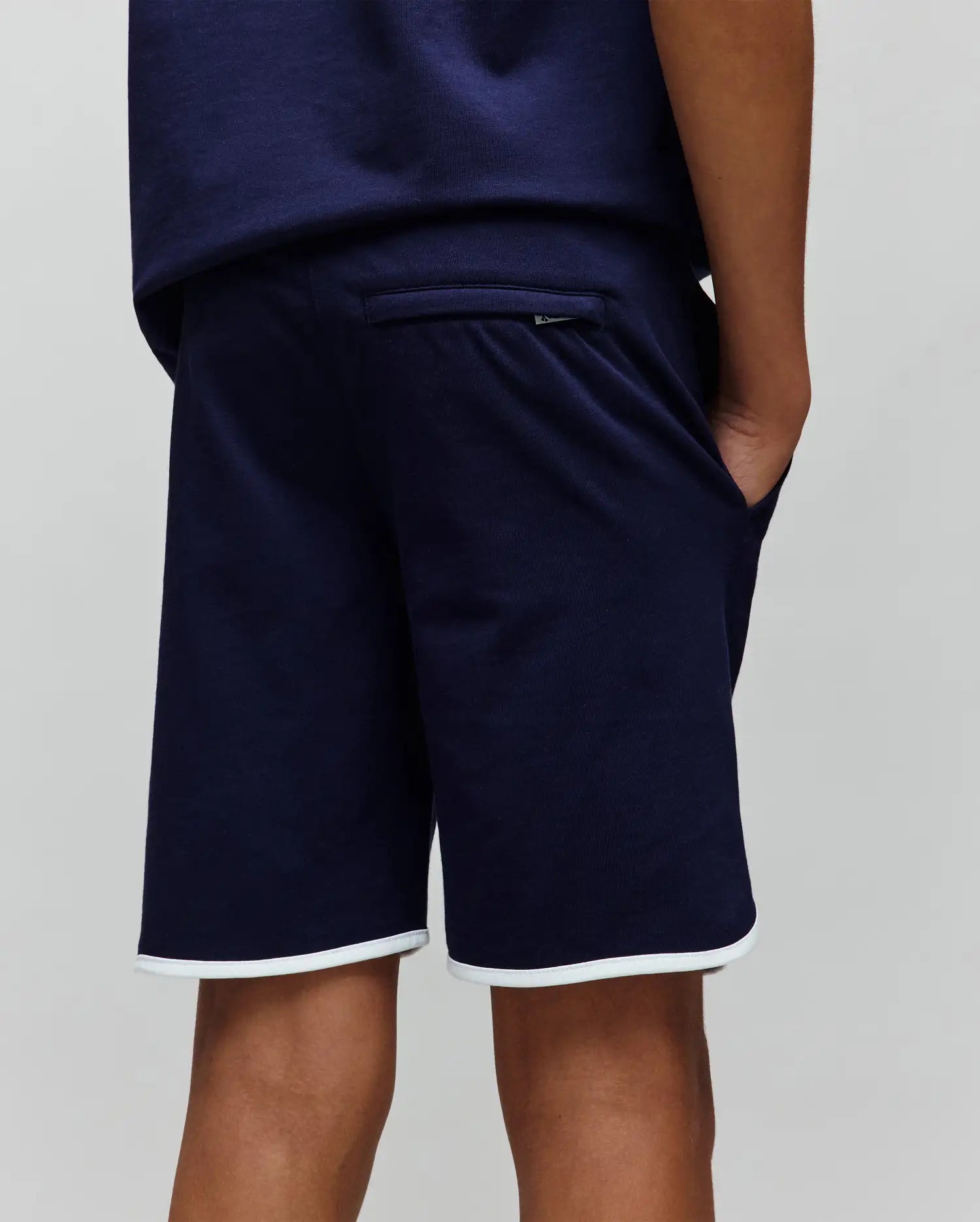 Psycho Bunny Kids Bottoms Toby Short pantaloncini blu bimbo cotone