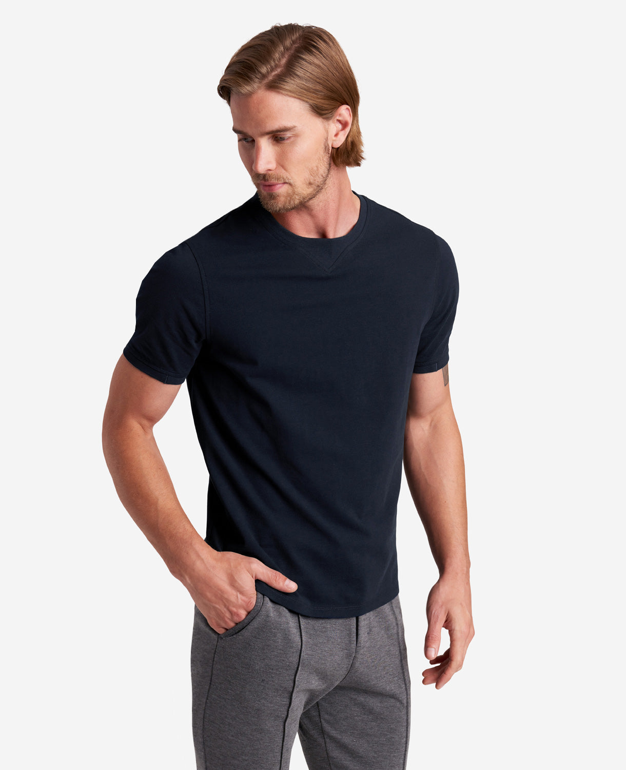 Kenneth Cole Reaction Clothing Relaxed Fit T-Shirt maglietta blu uomo S-XXL cotone