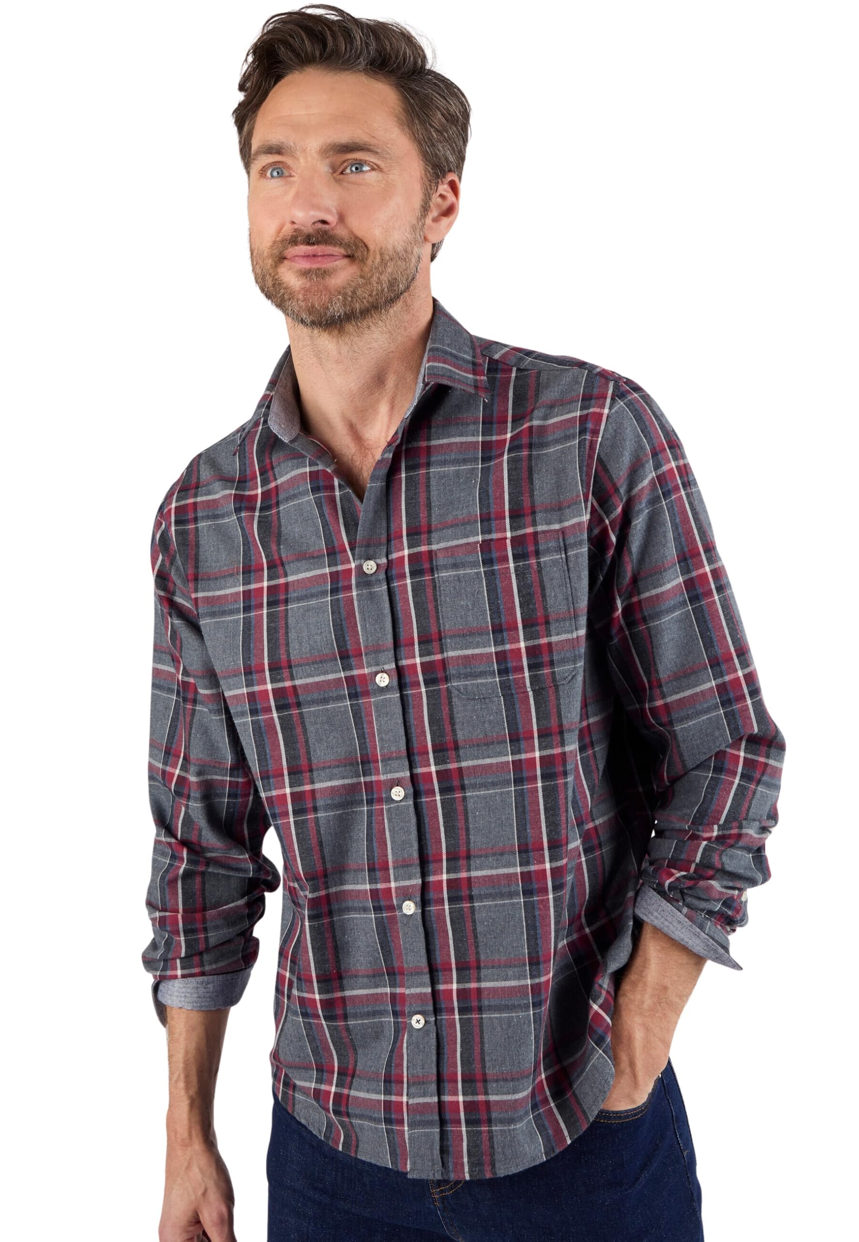 Damart Thermolactyl Camicia in flanella a quadri uomo 44