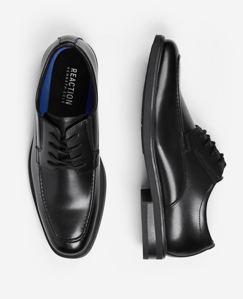 Kenneth Cole Reaction Shoes REACTION - Mike Lace Up Oxford scarpa stringata nera taglie 7-13 con plantare removibile