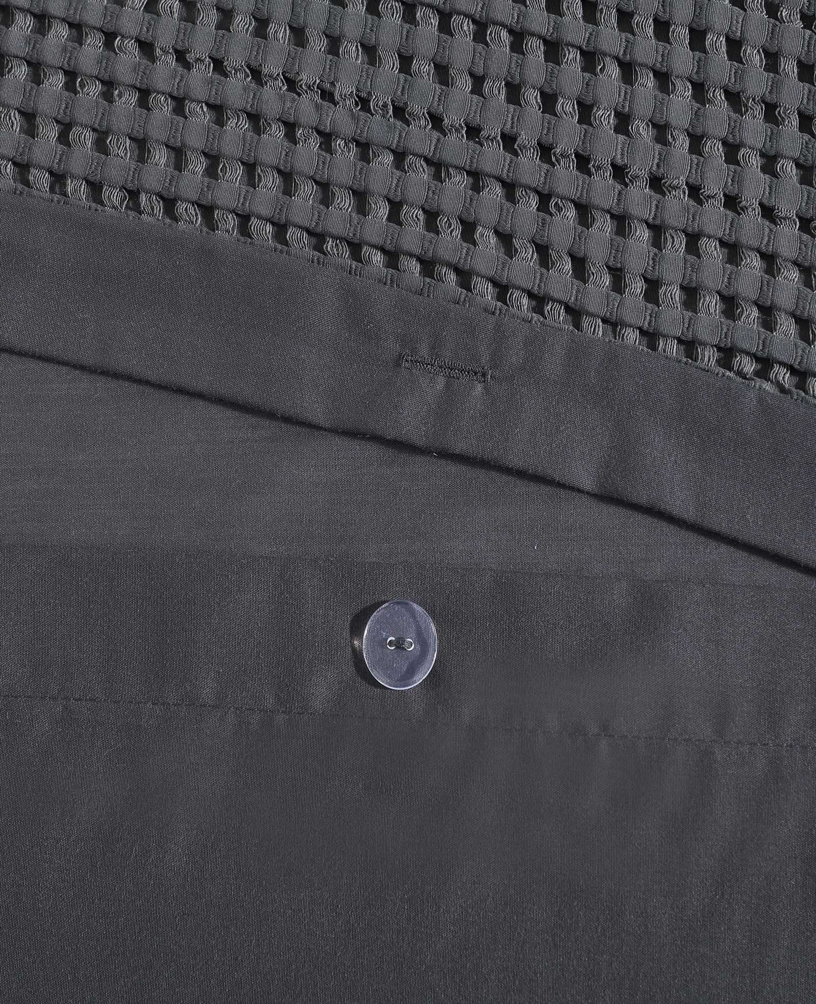 Kenneth Cole Reaction Solid Waffle Duvet Set set copripiumino antracite queen