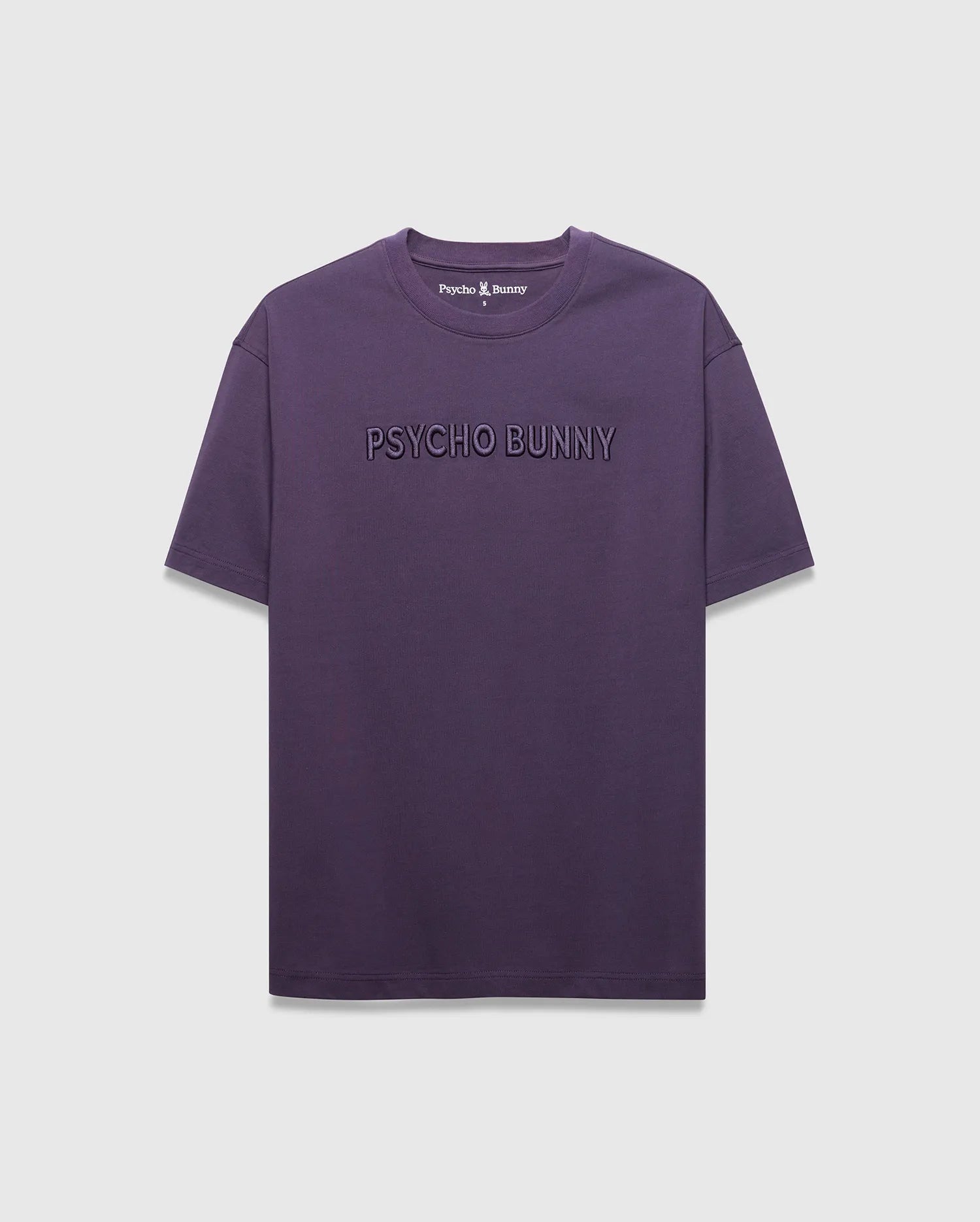 Psycho Bunny Men's Tees WINDCREST OVERSIZED TEE MT0200538 maglietta oversize viola