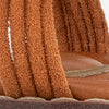 Kenneth Cole Reaction Shoes Santiago Suede Stone Embellished Wrap Around Sandal sandali Pecan