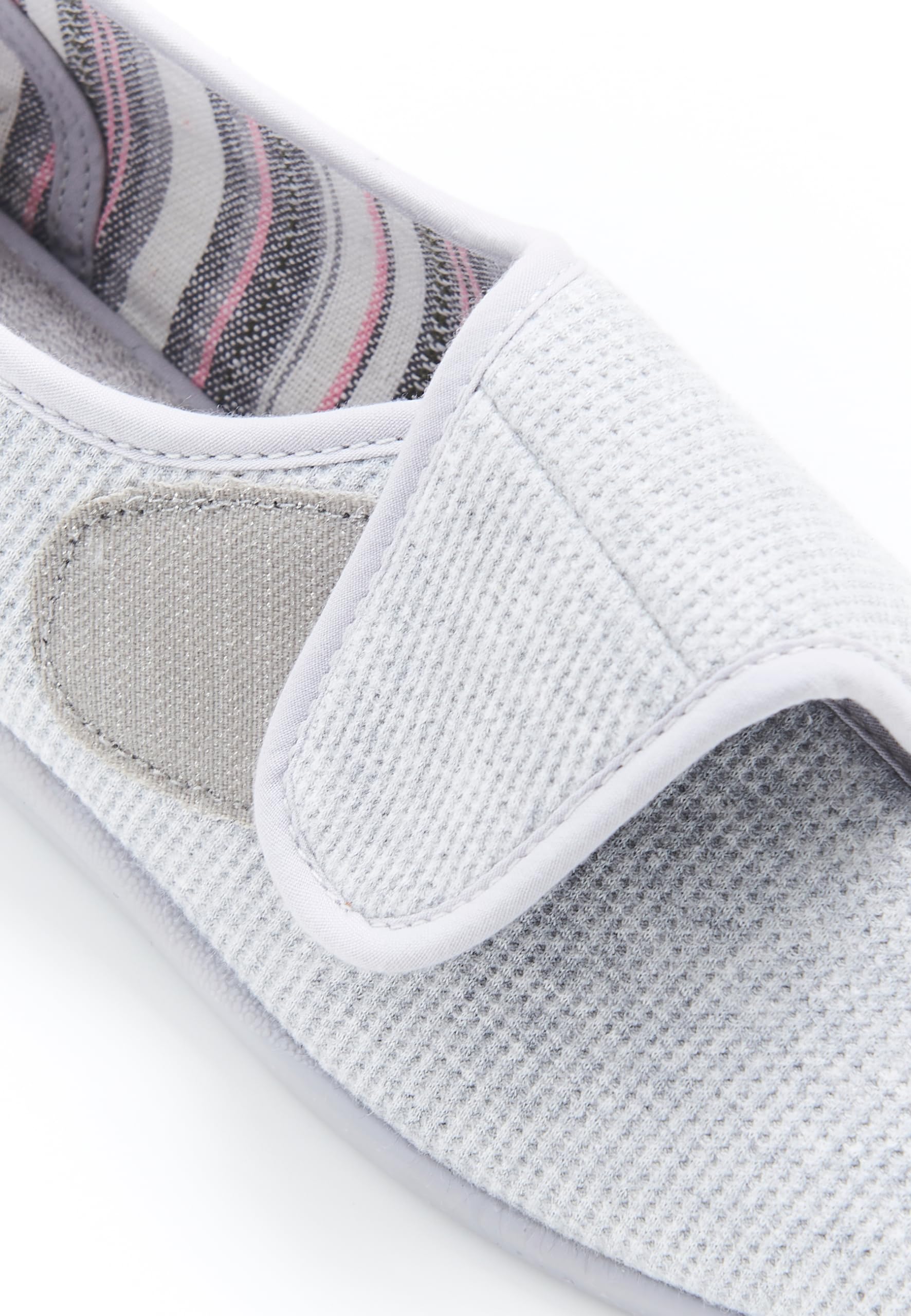 Damart Calzature Pantofole in maglia goffrata con graffi donna grigio chiaro 36 EU
