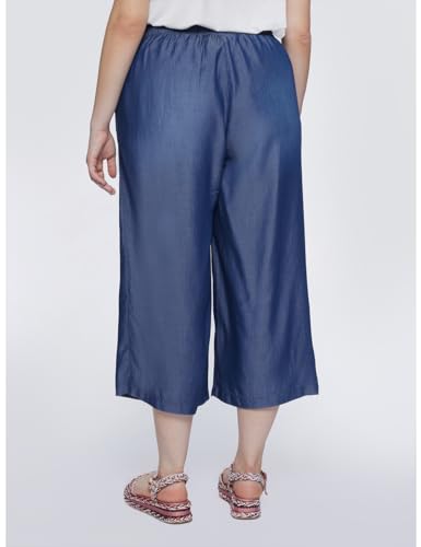 Fiorella Rubino Pantaloni Pantaloni Cropped in Lyocell pantaloni 44 Plus gamba larga