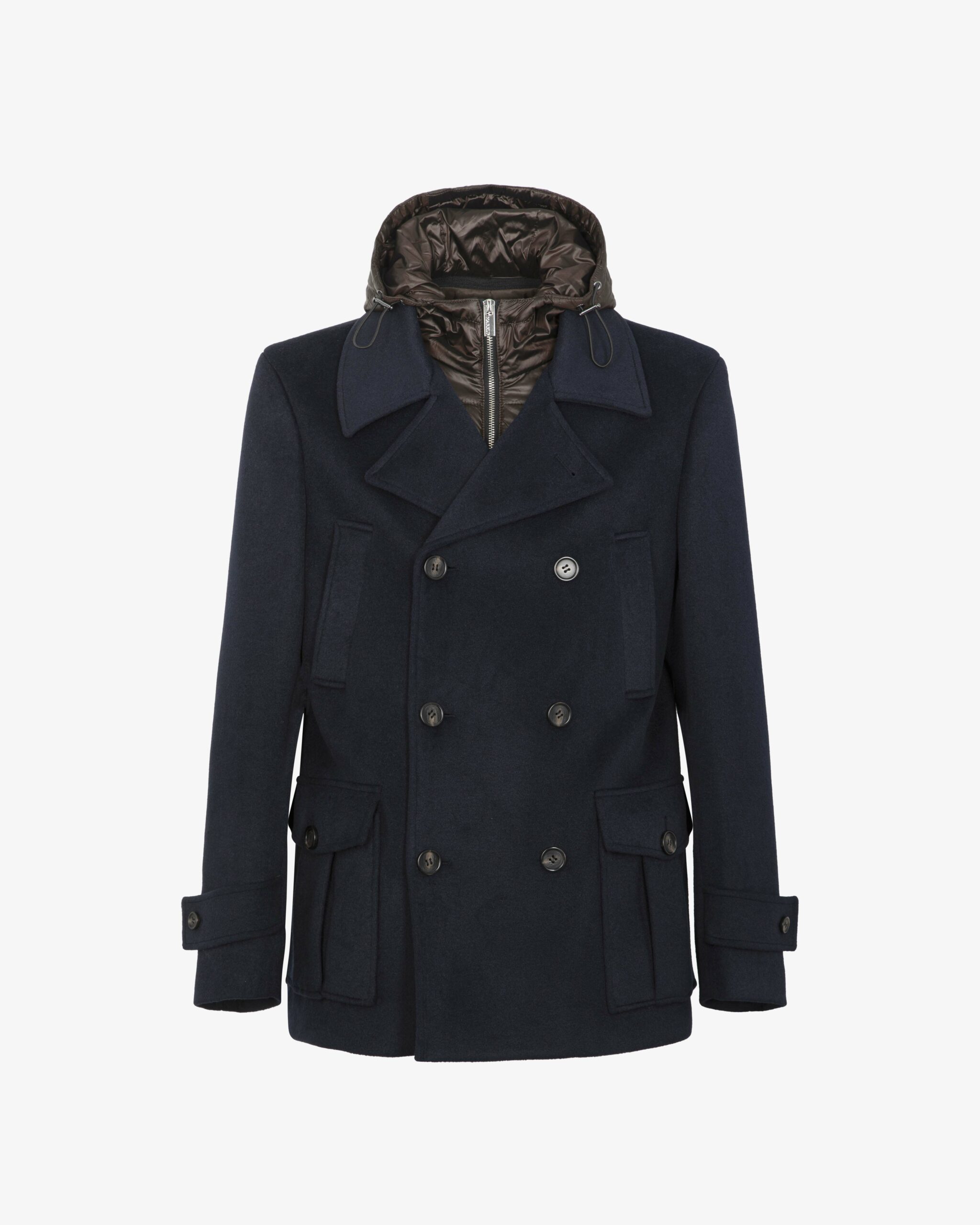 Markup Uomo Cappotti Peacoat panno double con pettorina cappotto