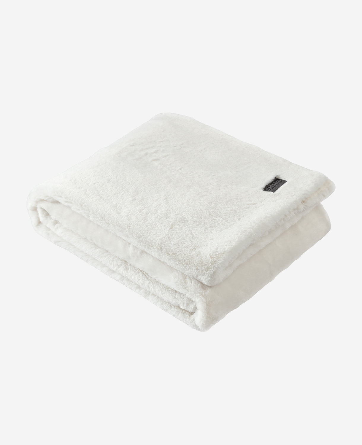 Kenneth Cole Reaction Home & Bedding Faux Fur Solid Throw Blanket coperta bianca 127 × 152 cm morbida