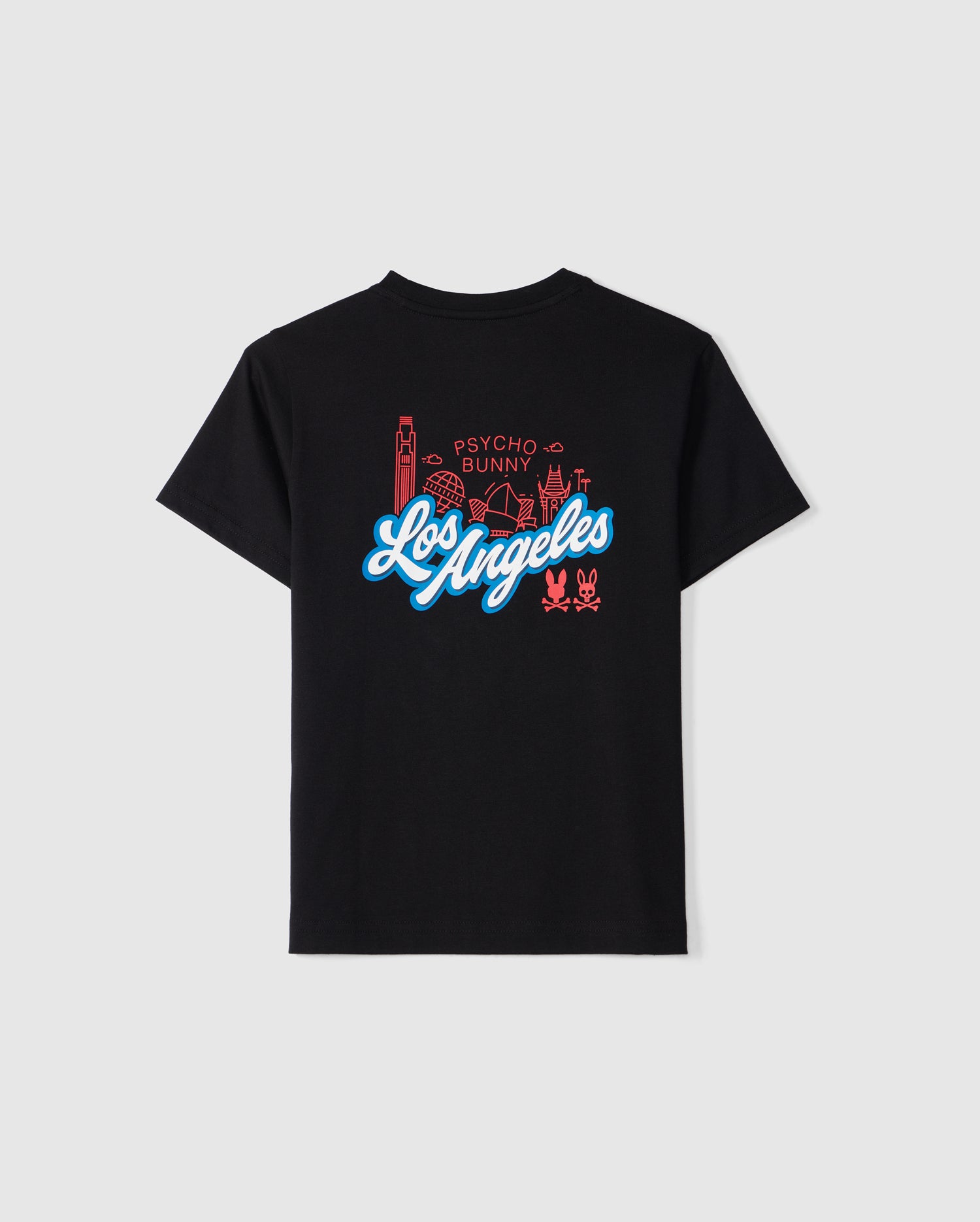 Psycho Bunny Kids Tees Los Angeles City Tee T-shirt nera bambino