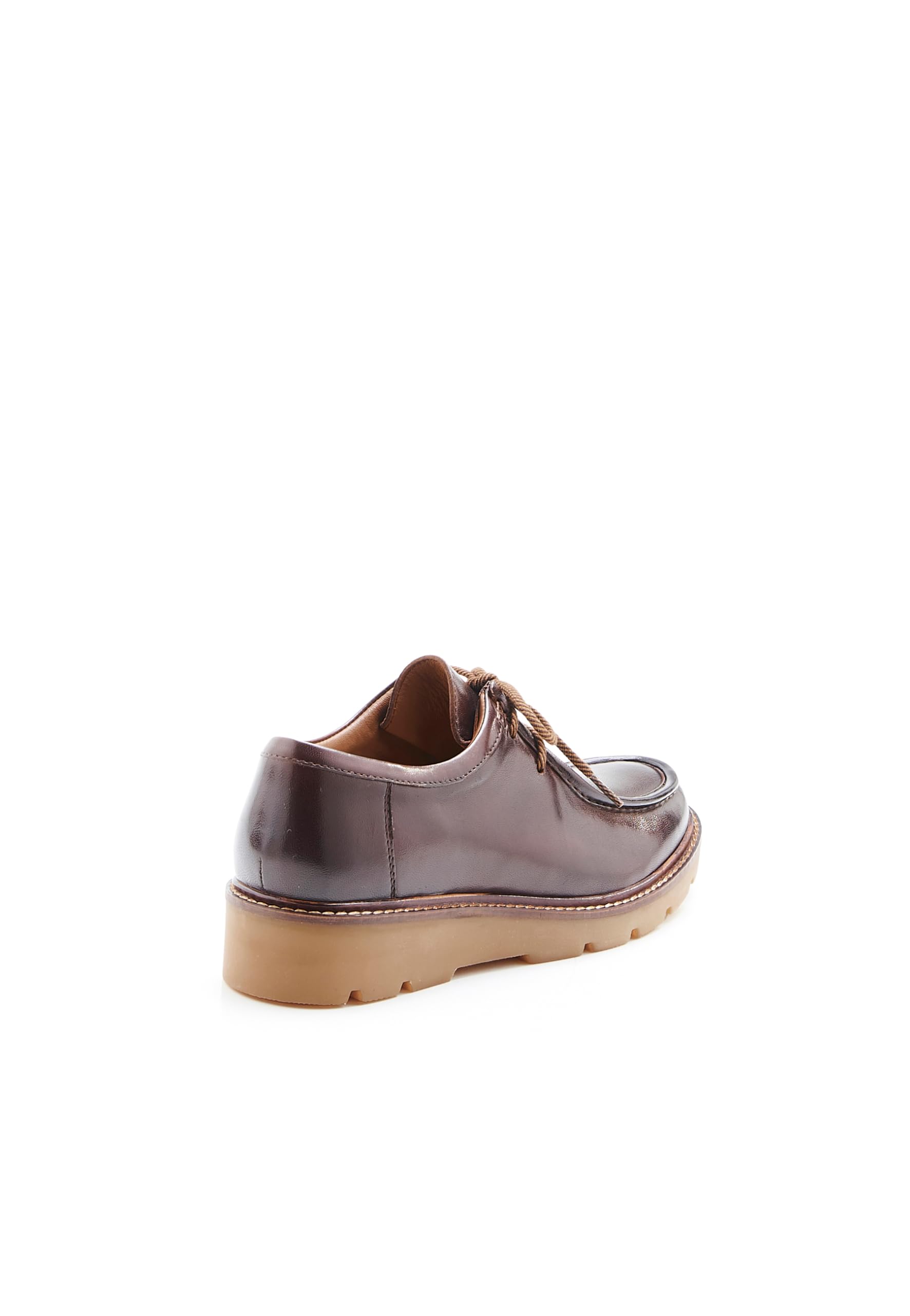 Damart Calzature Derby donna marroni in pelle con ammortizzazione Amortyl