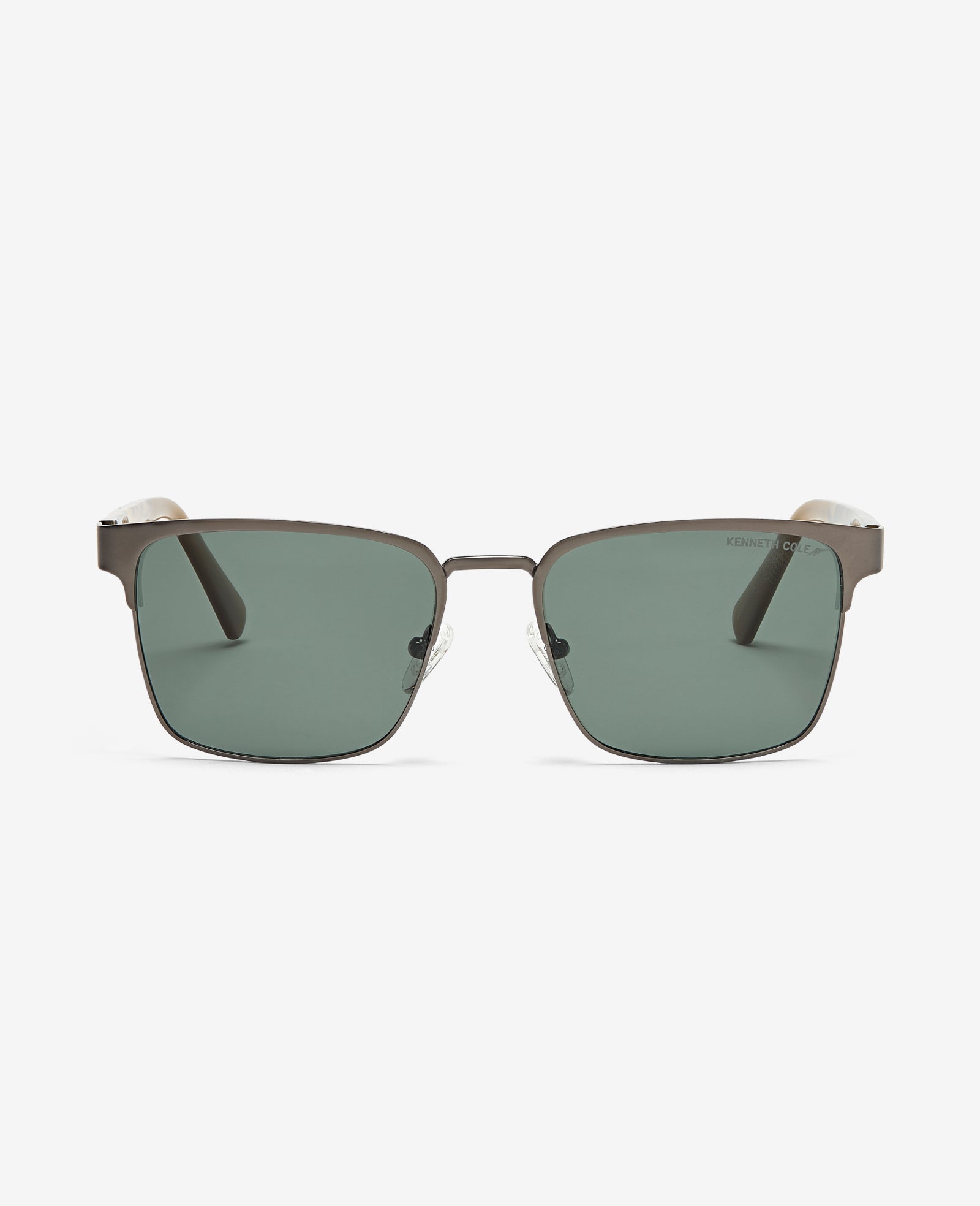 Kenneth Cole Reaction Sunglasses & Eyewear Square Metal Sunglasses occhiali da sole gunmetal