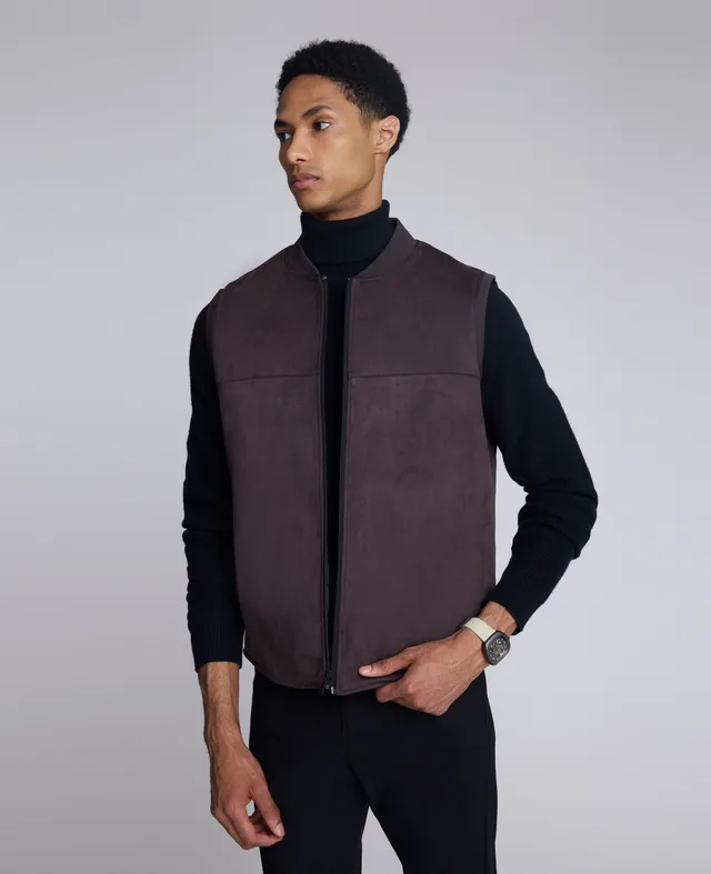 Kenneth Cole Reaction Reversible Vest gilet reversibile nero e marrone idrorepellente