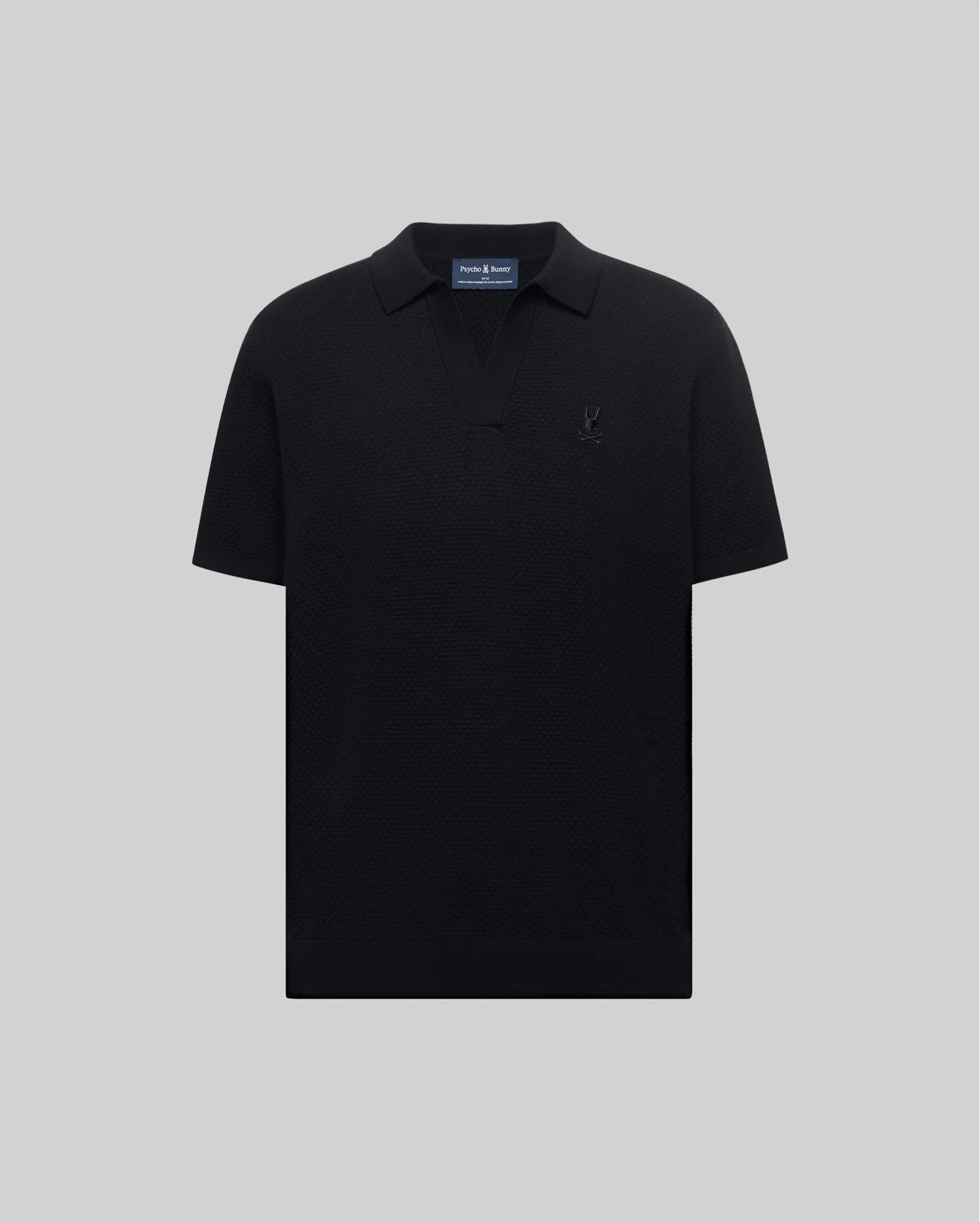 Psycho Bunny Men's Polos MENS DEVON KNIT POLO MT0100169 polo 001 Black XXS-XXXL cotone