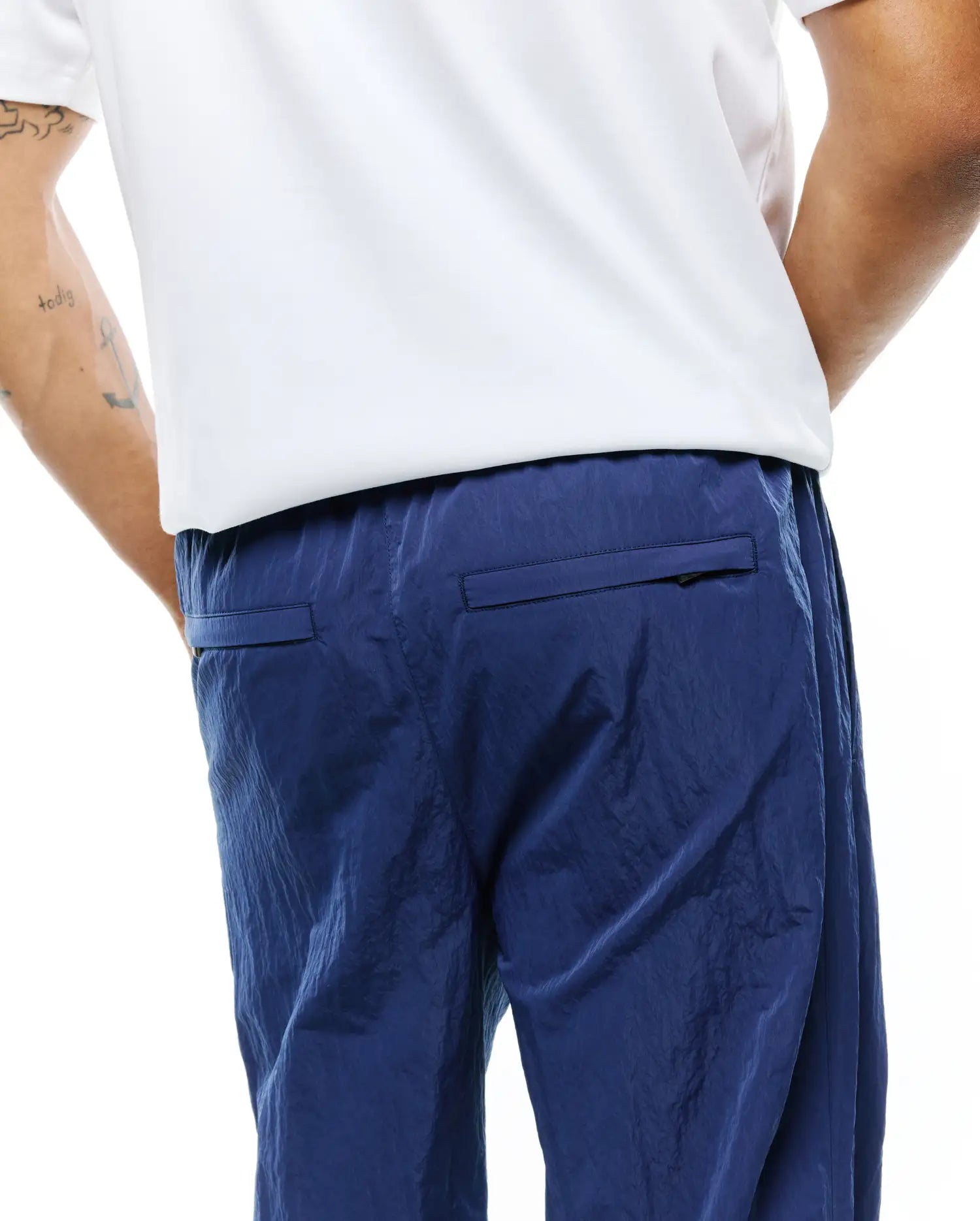 Psycho Bunny Men's Pants Alder Relaxed Fit Nylon Pants pantaloni 499 Twilight Blue