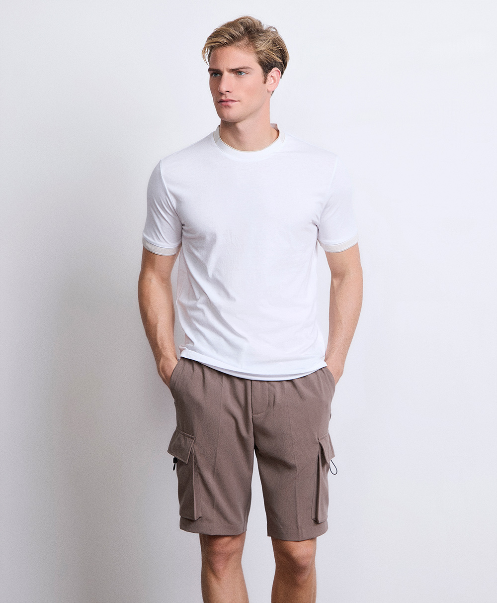 Markup Uomo Felpe & T-shirt T-shirt piquet contrasti t-shirt uomo