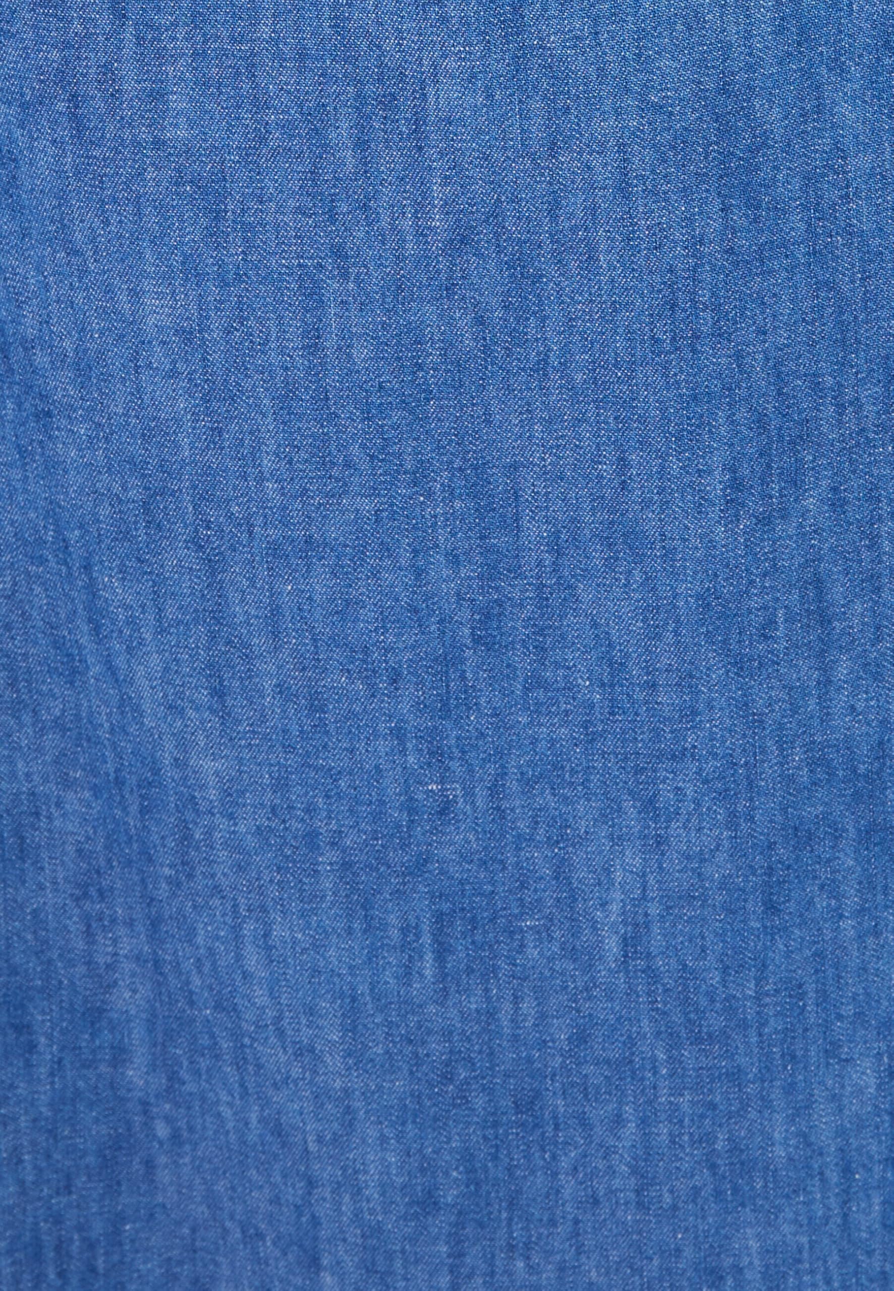 Damart Prêt-à-porter gonna chambray Blu Denim Medio 54