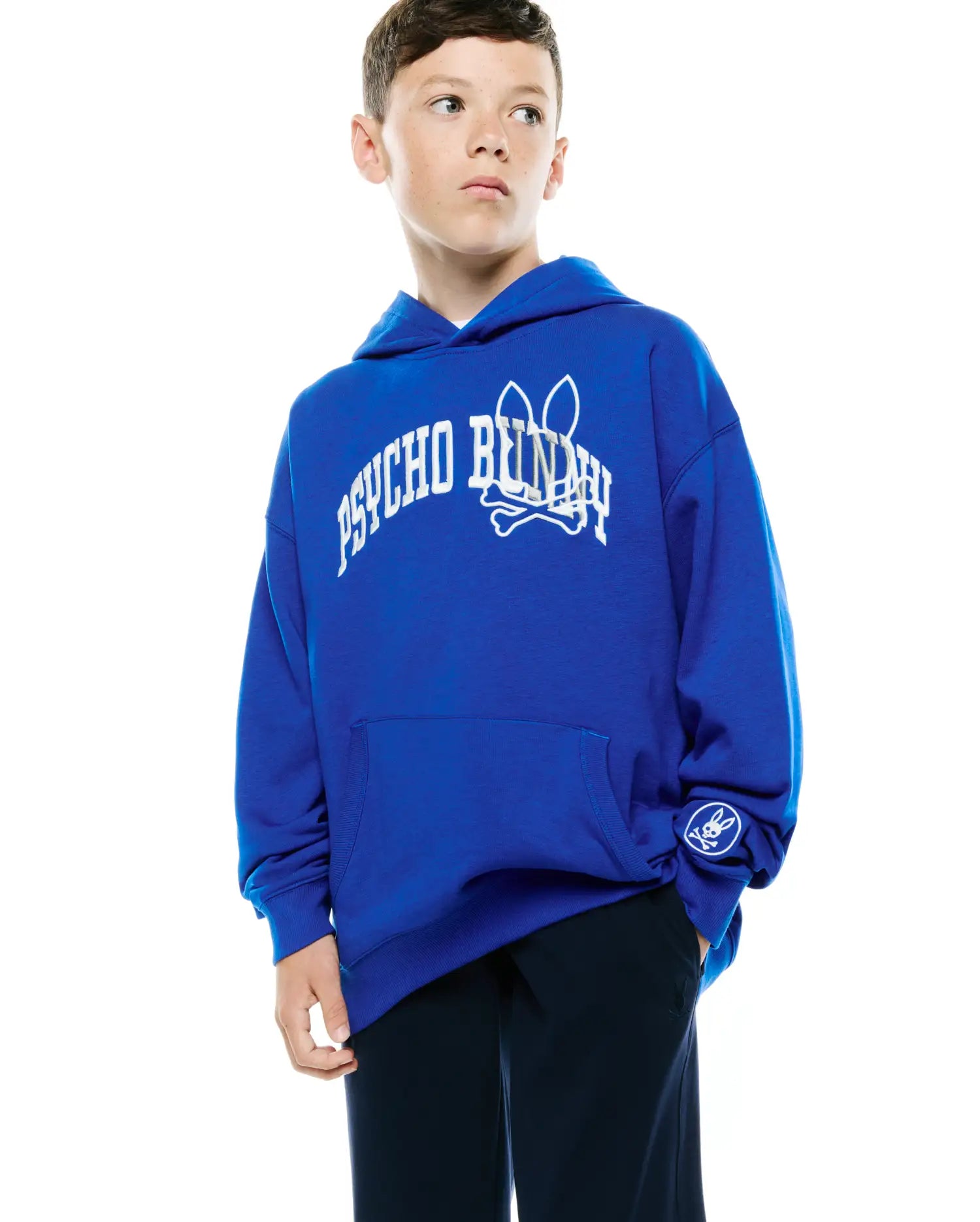 Psycho Bunny Kids Sweatshirts & Hoodies Nathaniel felpa surf blu