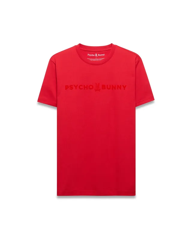 Psycho Bunny Men's Tees MENS ROYCE GRAPHIC TEE - MT0200319 t-shirt rossa
