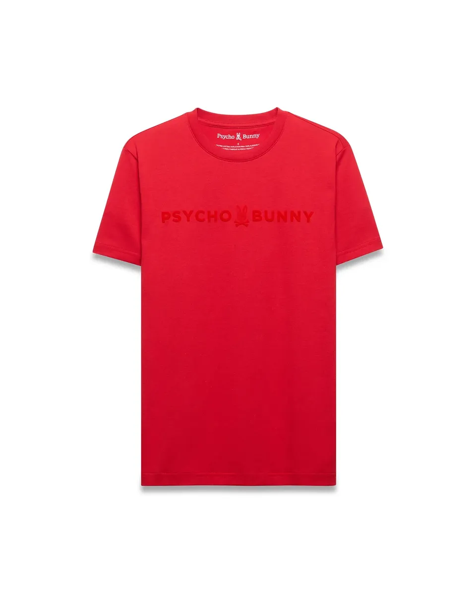 Psycho Bunny Men's Tees MENS ROYCE GRAPHIC TEE - MT0200319 t-shirt rossa