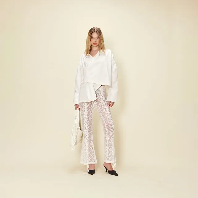 House Of Sunny Women's Shorts & Trousers Lovers Lace Pants pantaloni in pizzo