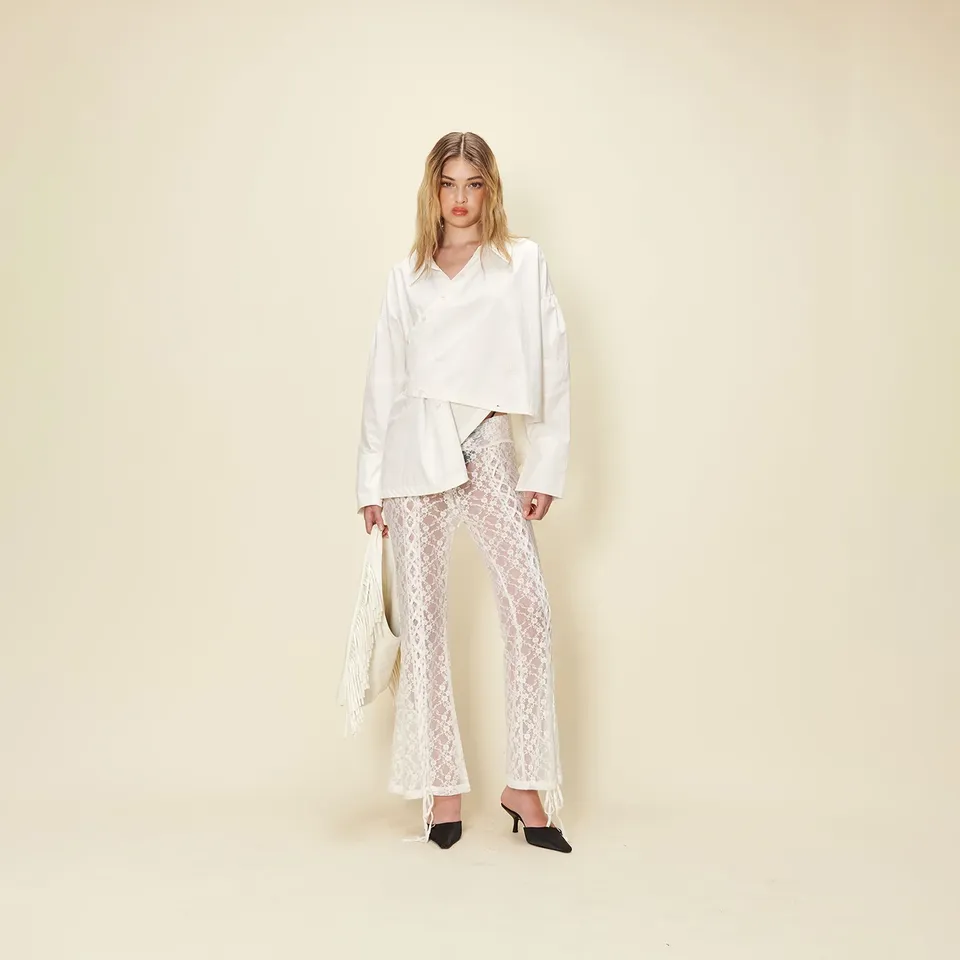 House Of Sunny Women's Shorts & Trousers Lovers Lace Pants pantaloni in pizzo