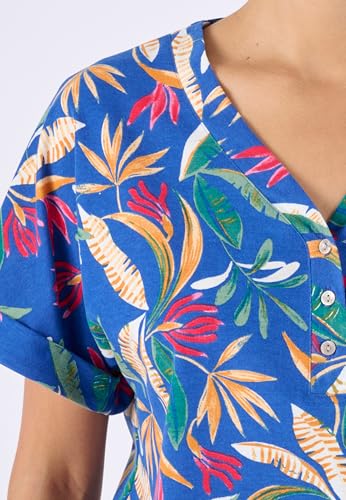 Damart Climatyl Top fluido jersey Blu Tropicale 46-48 traspirante