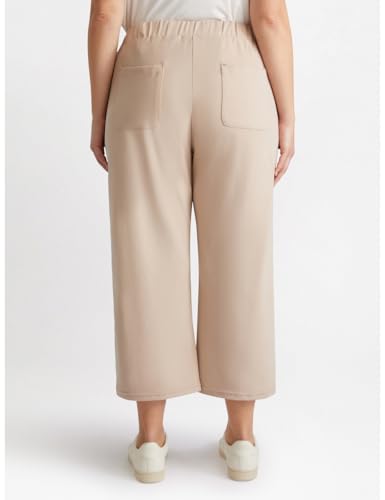 Fiorella Rubino Pantaloni joggers cropped in felpa con macramè