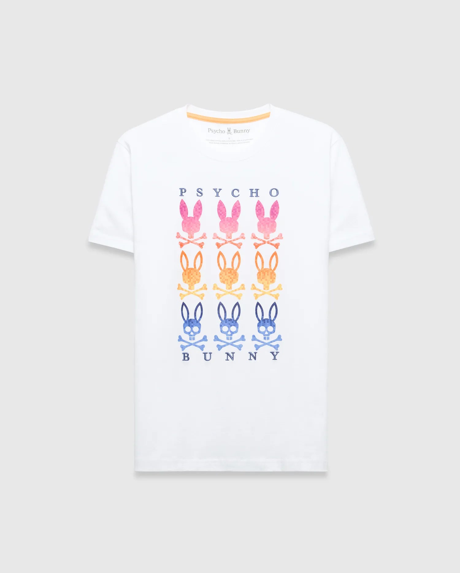 Psycho Bunny Men's Tees MENS COLT GRAPHIC TEE - MT0200317 maglietta bianca